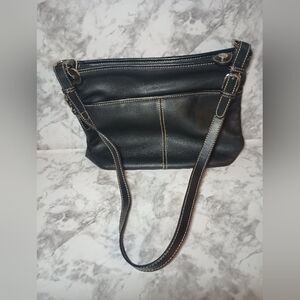 The Sax Black Leatherd Texture Purse